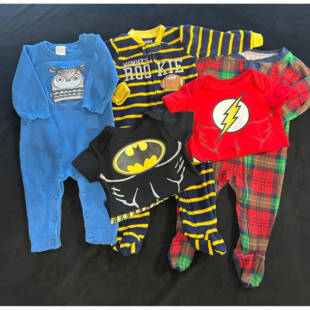 Baby Boy 3-6 Months Pajamas 1 PC Lot Gymboree Carter's Child Of Mine Super Hero
